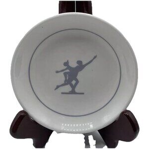 Wedgwood Trinket Candy Dish Two Dancers Metallised Bone China Made England 4.25”